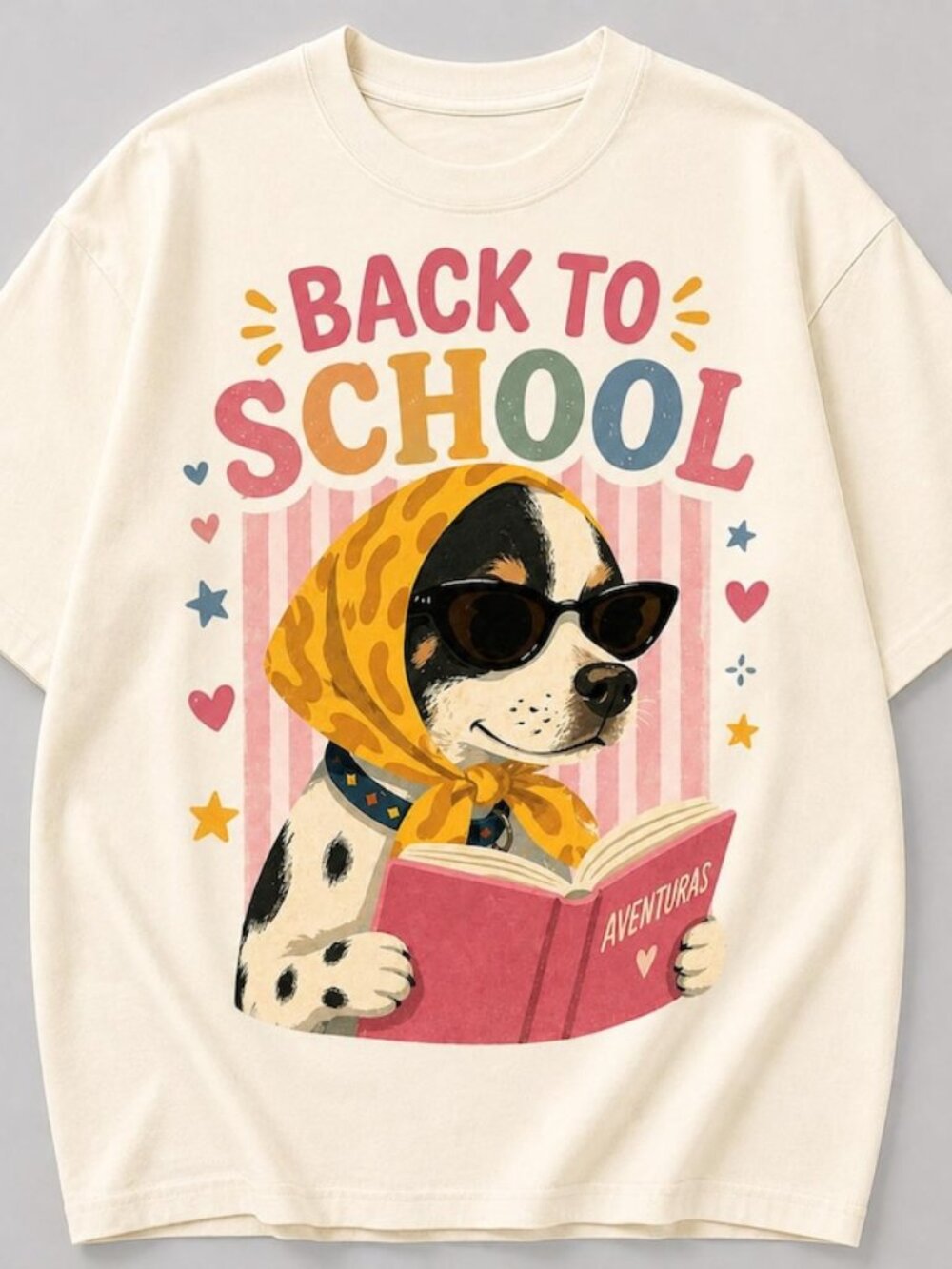 Back to School Book Lover Dog T-Shirt